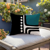 Capo Minimalist Lumbar Indoor/Outdoor Throw Pillow