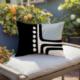 Capo Minimalist Lumbar Indoor/Outdoor Throw Pillow
