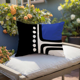 Capo Minimalist Lumbar Indoor/Outdoor Throw Pillow