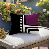 Capo Minimalist Lumbar Indoor/Outdoor Throw Pillow