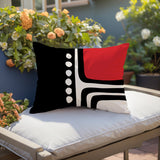 Capo Minimalist Lumbar Indoor/Outdoor Throw Pillow