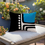 Capo Minimalist Lumbar Indoor/Outdoor Throw Pillow