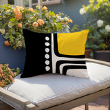 Capo Minimalist Lumbar Indoor/Outdoor Throw Pillow
