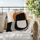 Capri Abstract Reversible Indoor/Outdoor Square Pillow