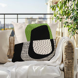 Capri Abstract Reversible Indoor/Outdoor Square Pillow