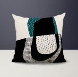 Capri Abstract Reversible Indoor/Outdoor Square Pillow