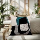Capri Abstract Reversible Indoor/Outdoor Square Pillow