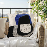 Capri Abstract Reversible Indoor/Outdoor Square Pillow