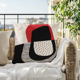 Capri Abstract Reversible Indoor/Outdoor Square Pillow