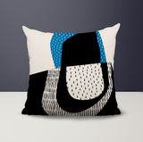 Capri Abstract Reversible Indoor/Outdoor Square Pillow