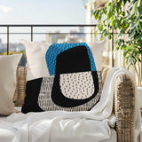 Capri Abstract Reversible Indoor/Outdoor Square Pillow