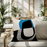 Capri Abstract Reversible Indoor/Outdoor Square Pillow