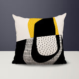 Capri Abstract Reversible Indoor/Outdoor Square Pillow