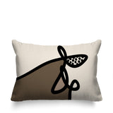 Carillo Abstract Reversible Indoor/Outdoor Rectangular Pillow