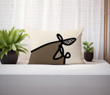 Carillo Abstract Reversible Indoor/Outdoor Rectangular Pillow