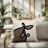 Carillo Abstract Square Indoor/Outdoor Throw Pillow