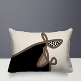 Carillo Abstract Reversible Indoor/Outdoor Rectangular Pillow