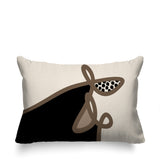 Carillo Abstract Reversible Indoor/Outdoor Rectangular Pillow