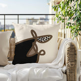 Carillo Abstract Square Indoor/Outdoor Throw Pillow