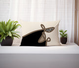Carillo Abstract Reversible Indoor/Outdoor Rectangular Pillow