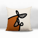 Carillo Abstract Square Indoor/Outdoor Throw Pillow
