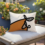 Carillo Abstract Reversible Indoor/Outdoor Rectangular Pillow