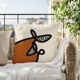 Carillo Abstract Square Indoor/Outdoor Throw Pillow