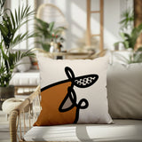 Carillo Abstract Square Indoor/Outdoor Throw Pillow