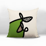 Carillo Abstract Square Indoor/Outdoor Throw Pillow