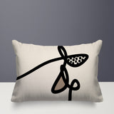 Carillo Abstract Reversible Indoor/Outdoor Rectangular Pillow