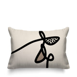 Carillo Abstract Reversible Indoor/Outdoor Rectangular Pillow