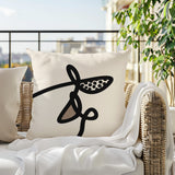 Carillo Abstract Square Indoor/Outdoor Throw Pillow