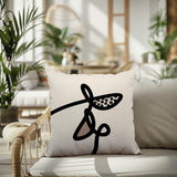 Carillo Abstract Square Indoor/Outdoor Throw Pillow