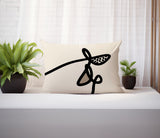 Carillo Abstract Reversible Indoor/Outdoor Rectangular Pillow