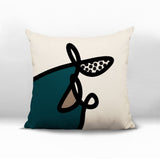 Carillo Abstract Square Indoor/Outdoor Throw Pillow