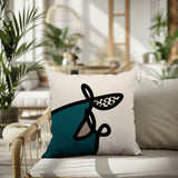 Carillo Abstract Square Indoor/Outdoor Throw Pillow