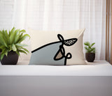 Carillo Abstract Reversible Indoor/Outdoor Rectangular Pillow