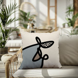 Carillo Abstract Square Indoor/Outdoor Throw Pillow