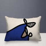 Carillo Abstract Reversible Indoor/Outdoor Rectangular Pillow
