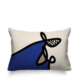 Carillo Abstract Reversible Indoor/Outdoor Rectangular Pillow