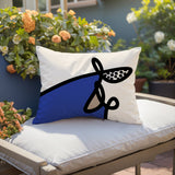 Carillo Abstract Reversible Indoor/Outdoor Rectangular Pillow