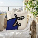 Carillo Abstract Square Indoor/Outdoor Throw Pillow