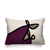 Carillo Abstract Reversible Indoor/Outdoor Rectangular Pillow