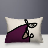 Carillo Abstract Reversible Indoor/Outdoor Rectangular Pillow