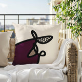 Carillo Abstract Square Indoor/Outdoor Throw Pillow