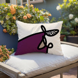 Carillo Abstract Reversible Indoor/Outdoor Rectangular Pillow