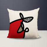Carillo Abstract Square Indoor/Outdoor Throw Pillow