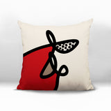 Carillo Abstract Square Indoor/Outdoor Throw Pillow