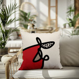 Carillo Abstract Square Indoor/Outdoor Throw Pillow
