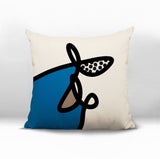 Carillo Abstract Square Indoor/Outdoor Throw Pillow